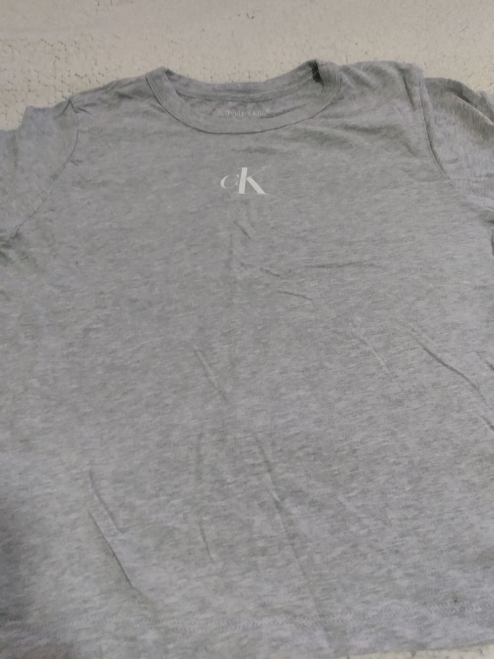 Calvin Klein Jeans Women Light Gray CK Logo Tee